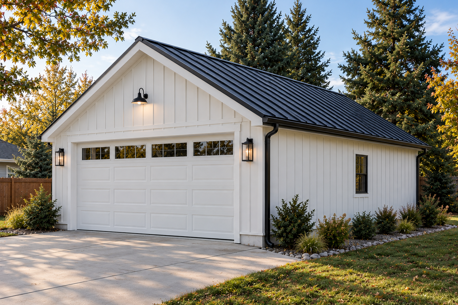 Standing Seam Metal Garage Roof